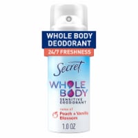 Secret for Women Whole Body Deodorant Aluminum Free Spray Peach & Vanilla Perspective: Main