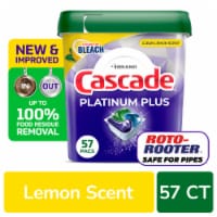 Cascade Platinum Plus Dishwasher Pods Dishwasher Detergent Dish Detergent Soap Lemon Perspective: Main