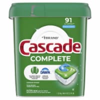 Cascade Complete Dishwasher Pods, Dishwasher Detergent, Dish Detergent Soap, Fresh, 91 Count Perspective: Main