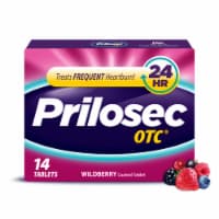 Prilosec OTC Delayed Release 20mg Acid Reducer Heartburn Relief for 24 Hours, Wildberry Flavor Perspective: Main