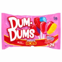 Dum Dums® Assorted Mixed Flavor Heart Lollipops Valentine's Candy Bag Perspective: Main