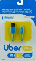 Uber Charge and Sync Lightning Cable - Blue Perspective: Main