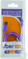 Uber Charge and Sync Lightning Cable - Purple Perspective: Main
