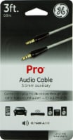 GE Pro 3.5mm Auxiliary Audio Cable - Gray