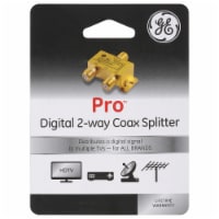 GE Pro™ Digital 2-Way Coax Splitter - Gold Perspective: Main