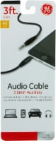 GE 3.5mm Auxiliary Audio Cable - Black