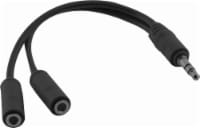 GE Audio Pigtail Splitter - Black