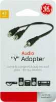 GE Audio Y Adapter - Black Perspective: Main