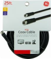 GE RG6 Coax Cable - Black Perspective: Main