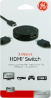 GE 3-Device HDMI Switch - Black Perspective: Main