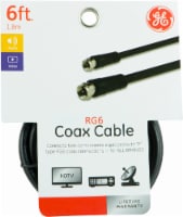 Ge 33626 Rg6 Video Coaxial Cable 6ft JAS33626
