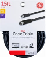 GE RG6 Coax Cable - Black Perspective: Main