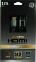 GE Ultra Pro Premium High Speed HDMI Ethernet Cable - Black Perspective: Main