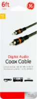 GE Digital Audio Coax Cable - Black/Orange Perspective: Main