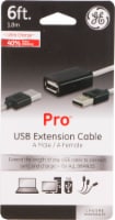 GE Pro USB Extension Cable - White