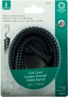 GE Telephone Coil Cord - Black
