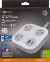 UltraPro™ USB-Charging Surge Protector - White/Gray Perspective: Main