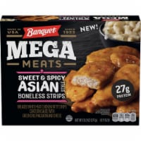 Banquet Mega Meats Sweet and Spicy Asian Style Boneless Chicken Strips Frozen Meal