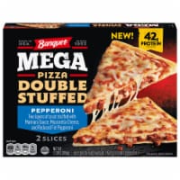 Banquet Mega Pizza Double Stuffed Pepperoni Frozen Pizza Slices