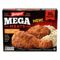 Banquet® MEGA Meats Spicy Crispy Chicken With Mashed Potatoes Frozen Meal Perspective: Main