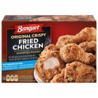 Banquet Frozen Fully Cooked Crispy Fried Chicken Assorted Pieces Perspective: Main