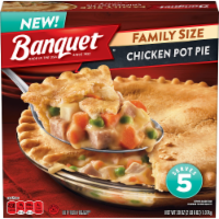 Banquet Family Size Chicken Pot Pie Frozen Meal Perspective: Main