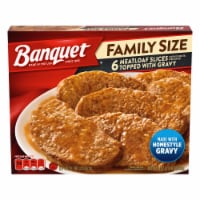 Banquet® Family Size Meatloaf Slices With Homestyle Gravy Frozen Meal Perspective: Main