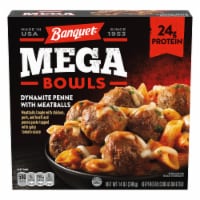 Banquet Mega Bowls Dynamite Penne And Meatballs Frozen Meal Perspective: Main