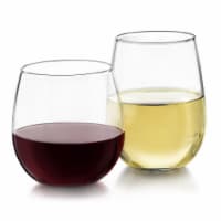 Libbey Stemless Wine Glass Party Set
