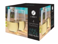 Libbey® Wine & Dine Stemless White Wine Glass Set