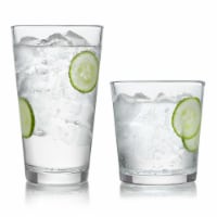 Libbey Blue Ribbon Impressions 16-Piece Tumbler and Rocks Glass Set