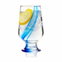 Libbey Blue Ribbon Goblet Beverage Glasses Set