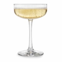 Libbey Paneled Coupe Cocktail Glasses Set