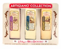 La Bottega di BelGioioso Assorted Wedges Artigiano Cheese Collection 3 Count Perspective: Main