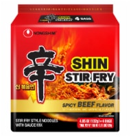 Nongshim Spicy Beef Shin Stir Fry Noodles Perspective: Main