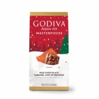 Godiva Masterpieces Milk Chocolate Caramel Lion of Belgium Candy Perspective: Main