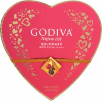 Godiva Assorted Belgium Chocolate Heart Valentine Candy Gift Box Perspective: Main