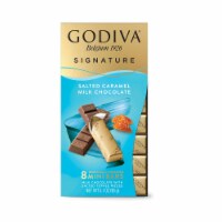 Godiva Signature Salted Caramel Milk Chocolate Mini Bars Perspective: Main