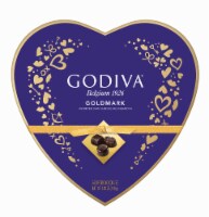 Godiva® Goldmark Assorted Dark Chocolate Heart Box Valentine Candy Perspective: Main