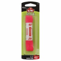 Kiwi Neon Pink Flat 45'' Shoelaces Perspective: Main