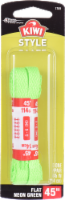 KIWI® Style Flat Neon Green Shoe Laces