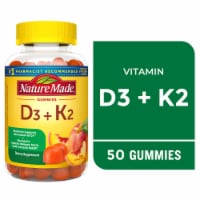 Nature Made D3 + K2 Dietary Supplement Gummies