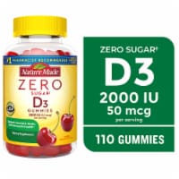 Nature Made® Zero Sugar D3 Gummy Vitamins- 50mcg Perspective: Main