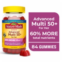 Nature Made Advanced Multivitamin Gummies 50+ for Her Raspberry Flavored Perspective: Main