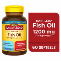 Nature Made® Burp Less Fish Oil Dietary Supplement 1200mg Softgels