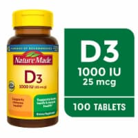Nature Made® Vitamin D3 25mcg Tablets