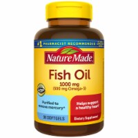 Nature Made® Fish Oil Omega-3 Dietary Supplement Softgels 1000mg