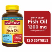 Nature Made® One Per Day Burp-Less Fish Oil 1200 mg Omega-3 720 mg Softgels 1200mg