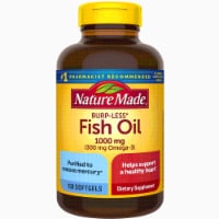 Nature Made® Burp-Less Fish Oil Omega-3 Dietary Supplement Softgels 1000mg