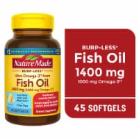 Nature Made® Burp-Less Ultra Omega-3 1400 mg Fish Oil Softgels